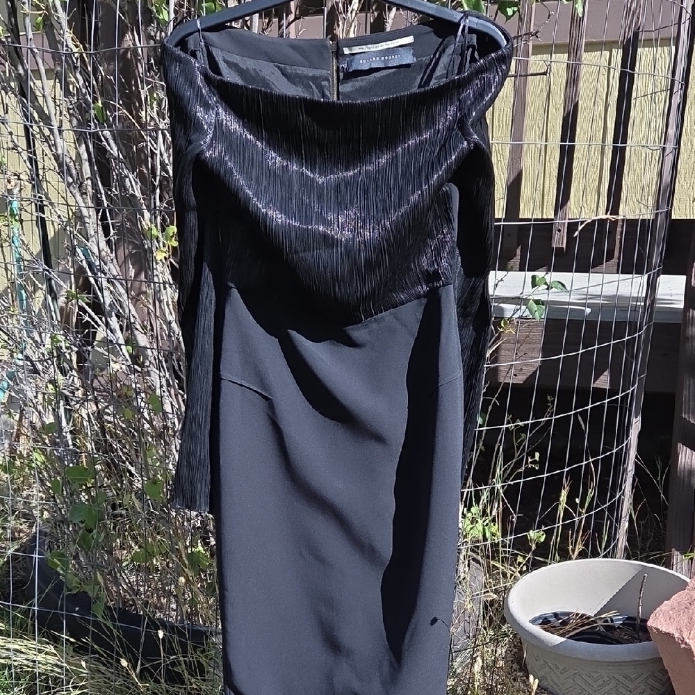 Rolland Mouret Black Long Sleeve Dress